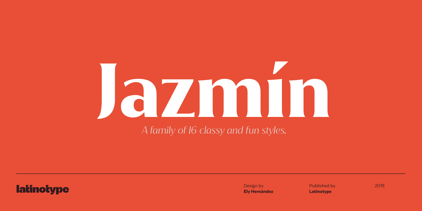 Example font Jazmin #1